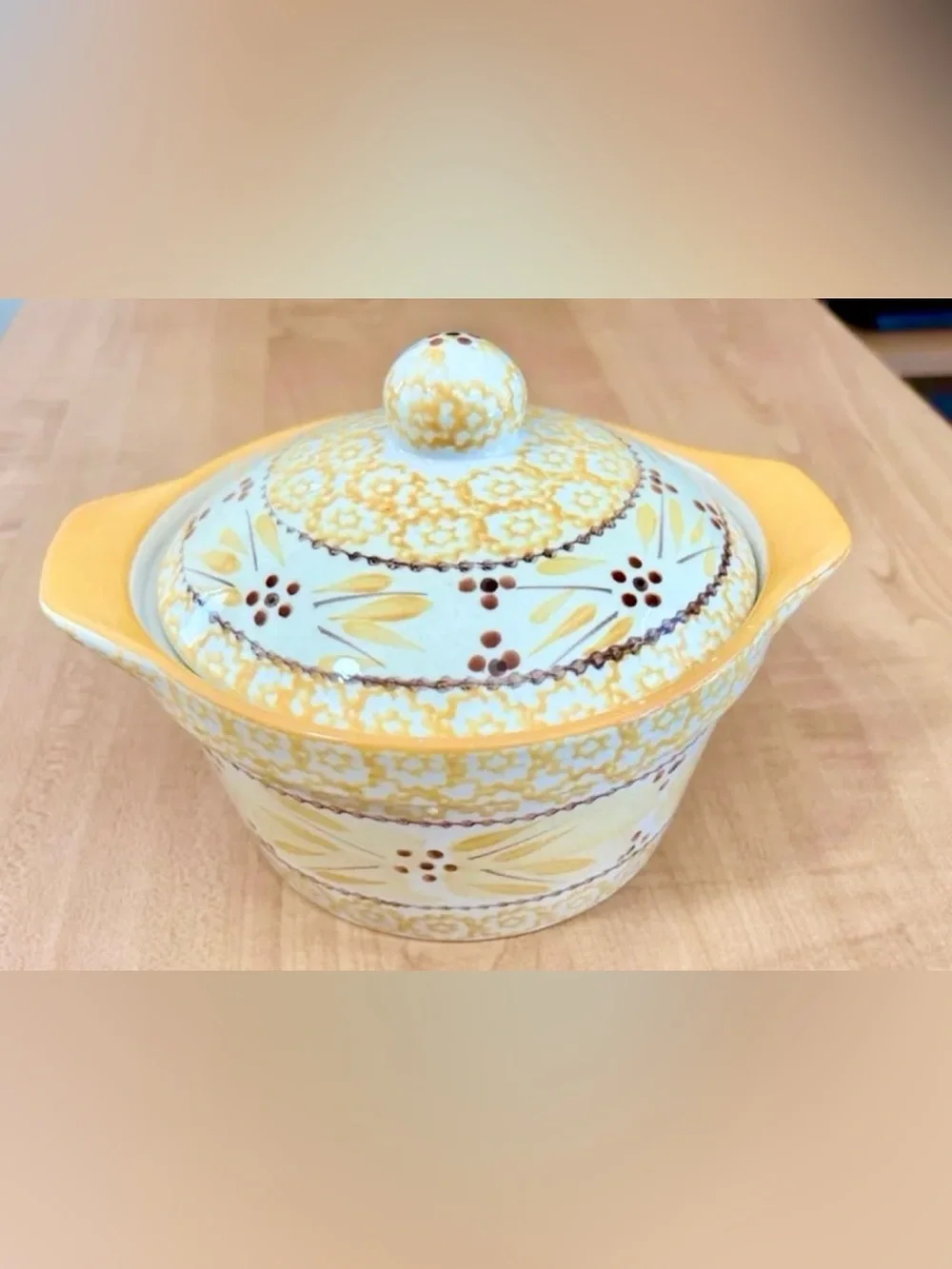 temptations bakeware presentable ovenware old world yellow Tara casserole set